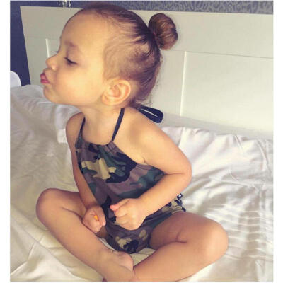 

Camo Newborn Baby Girl Halter Bodysuit Romper Jumpsuit One-pieces Outfit USA