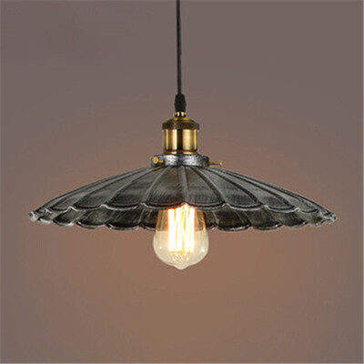 

Bacyheer HL486941 1574 Inches Width Indoor White Single Light Down Lighting LED Pendant with Scalloped Metal Shade
