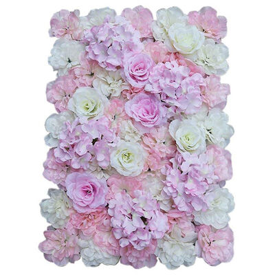 

UpperX Artificial silk flower wall DIY wedding home street decoration - light pink white