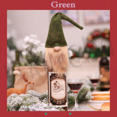 

NewFashion Wine Bottle Cover Bag Christmas Decor Gift Xmas Bar Holiday Santa Set