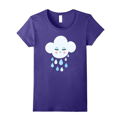 

Cute Modern & Unique Cloud & Rain Art T-Shirt & Gift
