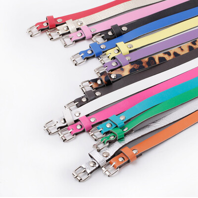 

Fashion Women Lady Waist Belt PU Faux Leather Candy Color Skinny belt