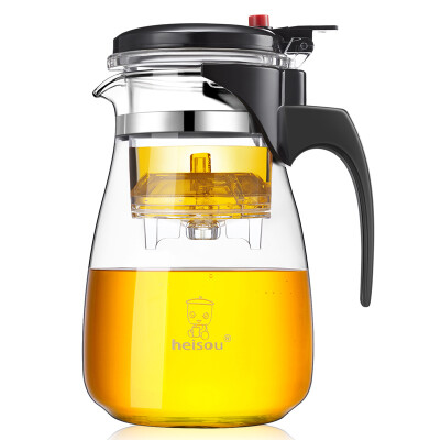 

【Jingdong Supermarket】 heisou 1L large capacity elegant cup home office washable liner men and women heat-resistant glass cup teapot exquisite cup KC200