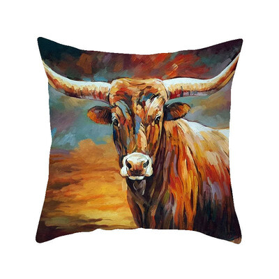 

45cm45cm Super clear Farm wind cow pattern super soft throw pillow covers couch cushion covers decorative pillows