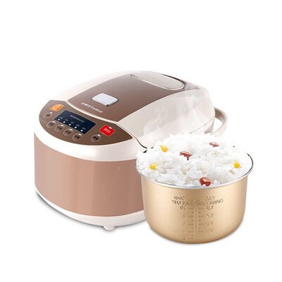 

Intelligent 4L rice cooker rice cooker square pot black crystal does not stick to the inside of the genuine domestic products