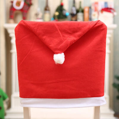 

US Christmas Decorations Santa Claus Snowman Chair Covers Dinner Decor Party