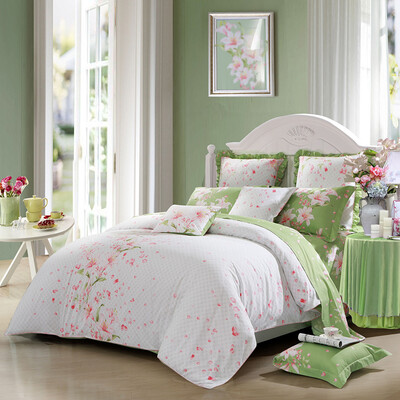 

Mercury Home Textiles Twill Twill Printed Bed Four Piece Paris Lily Bed Bars 18m Bed