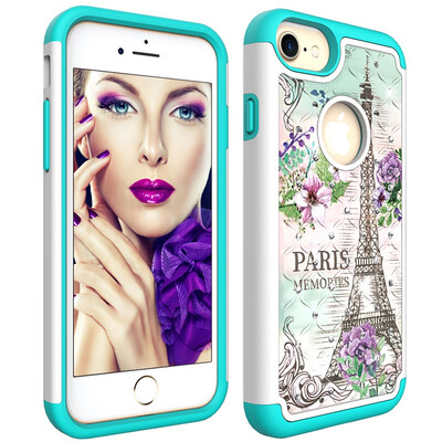 

Apple Diamond Hard PC Iphone 7 Iphone 8 Cases Non Slip TPU Drop Protection Compatible with Iphone 78