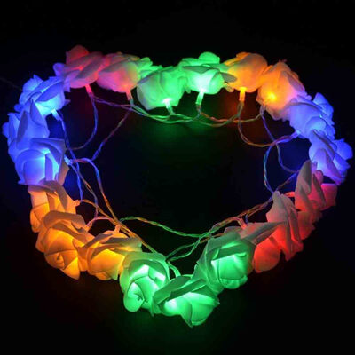 

33FT New Christmas Day Decoration Supplies LED Lights Rose String Light