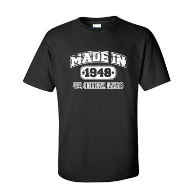 

70th Birthday Made in 1948 Vintage Novelty Gift Funny T Shirt