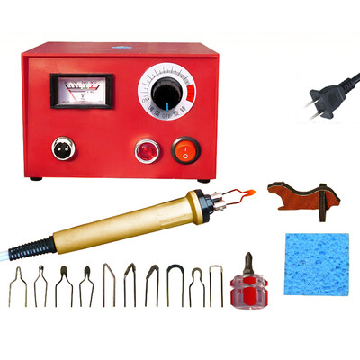 

Adjustable Temperature Wood Burning Machine Set 25W Pyrography Pen Machine Kit Handle Wood Crafts Burning Tools Electric Soldering
