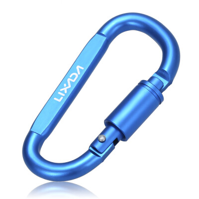 

Lixada Aluminum Alloy D-ring Locking Carabiner Screw Lock Hanging Hook Buckle Keychain for Outdoor Camping Hiking