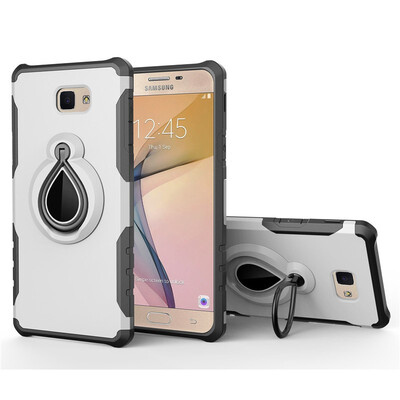 

Fivice Samsung Galaxy J7 primeOn7 2016 Case TPU Water Drop Ring Stand Car Power Magnetic Drop-proof Phone Case