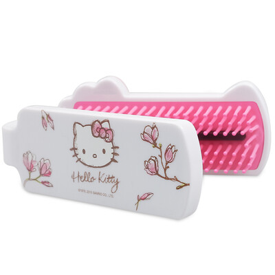 

HELLO KITTY Folding belt comb + Mirror Folding combs Mirror Pocket combs Portable travels Valentine's Day gift KT1501