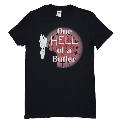 

Black Anime Geek T-Shirt One Hell of a Butler