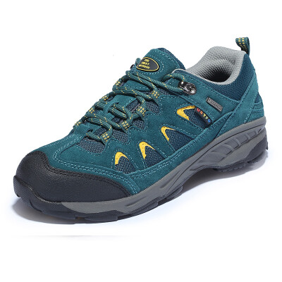 

THE FIRST OUTDOOR hiking shoes full palm air cushion low to help wear breathable&cross-country running shoes 084089 female models green green 39 yards