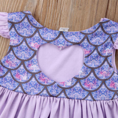 

Kids Baby Girls Mermaid Sequins Tops Blouse Dress Long Pants Outfits Clothes Set