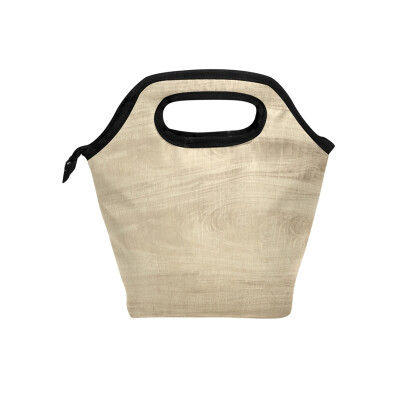 

Lunch Bag Tote Bag Wooden Wall Travel Picnic Organizer Lunch Holder Handbags Lunch Bag Box for Office