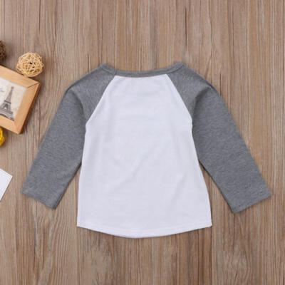 

UK Stock Big Brother Tops Baby Boys Long Sleeve Fox T-shirt Cotton Clothes 6M-4T