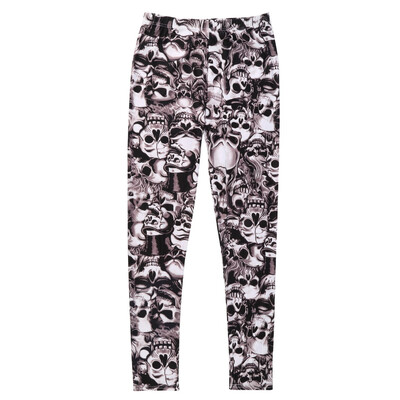 

Sexy Fashion Women Stretchy Leggings Skinny Skull Printed Full Length Pants