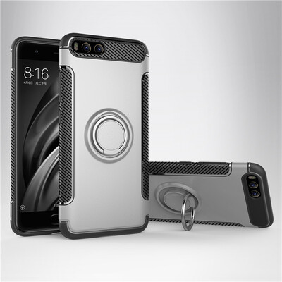 

Fivice Xiaomi MI 6 case PC metal ring shell magnetic car bracket TPU phone case