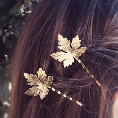 

Fashion Women Leaf Feather Hair Clip Hairpin Barrette Bobby Pin Hair Accessories