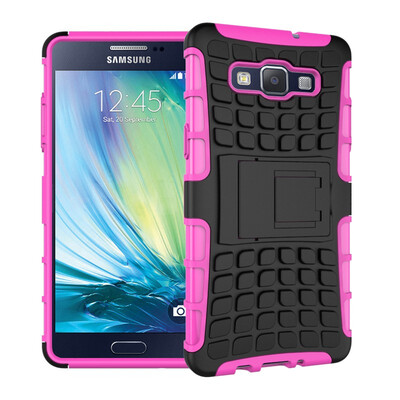 

Fivice Samsung A5 Case TPU anti-fall tire pattern back clip bracket phone case