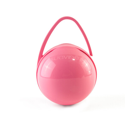

Su Weini pacifier box imported newborn pacifier storage box baby 0 months or more dust storage box can hold 2 pink