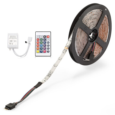 

ZDM Waterproof 5M 24W 300 2835SMD RGB LED Strip Light with 24-Key IR Remote Controller Kit