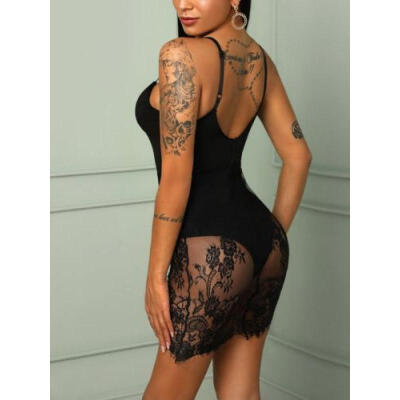 

Fashion Women Summer Beach Lace Bodycon Dress Evening Cocktail Party Club Dress