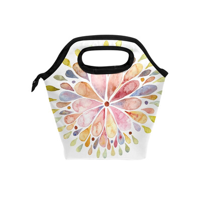 

Lunch Bag Tote Bag Artistic Flower Travel Picnic Organizer Lunch Holder Handbags Lunch Bag Box