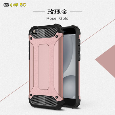 

Fivice Xiaomi MI 5C case Luxury Silicone Diamond Armor PC Hard Shell Phone Case