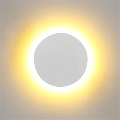 

Baycheer HL483366 Modern Style Warm Light 59"Wide LED Round Wall Light Fixture in White