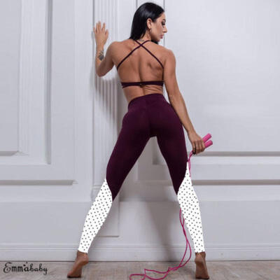 

Women Yoga Fitness Leggings Sports High Waist Pants Running Gym Stretch Trousers