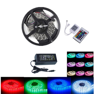 

OMTO Light Strip DC 12V Ul Listed Power Supply 5M164 Ft 60 LED SM SMD 5050 RGB 300