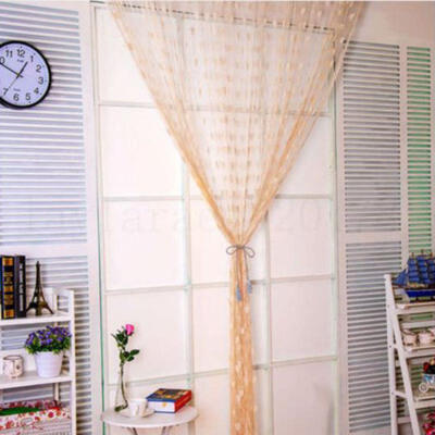 

String Door Curtain Divider Window Panel Tassel Crystal Fringe Xmas Home Decor A