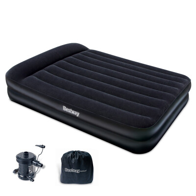 

Bestway Shampoo Inflatable Mattress Double Stirring Cushion Bed with electric pump storage bag lunch break bed pockets outdoor moisture pad tents pad 67345