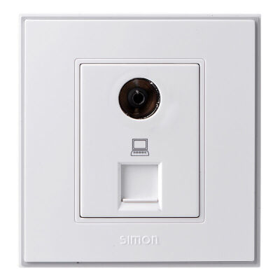 

Simon SIMON switch socket 56C series TV computer socket V55302T elegant white