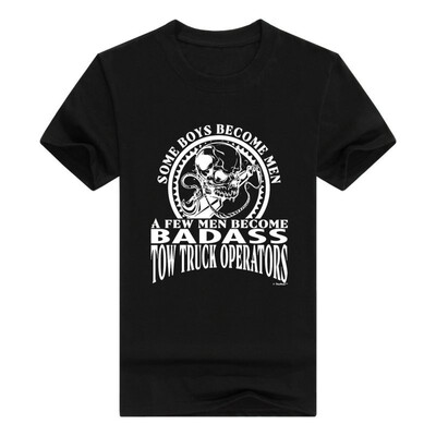 

Created Equal A Few Men Become Tow Truck Operators Mens T-Shirt