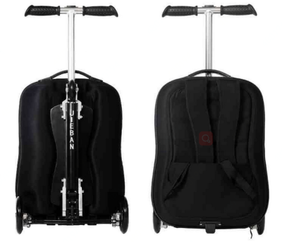 

Sports scooter pull lever case backpack student bag business travel boarding case suitcase detachable by turning