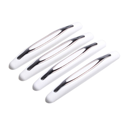 

Auto Car Door Guard Edge Corner Bumper 4PcsSet Buffer Trim Molding Protection Strip Scratch Protector Cars Door Crash Bar Silver