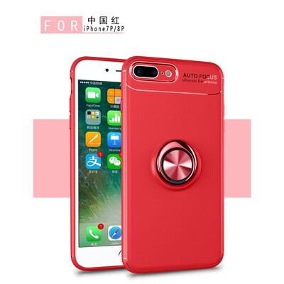 

Fivice iphone 7 plus case TPU metal ring shell magnetic bracket soft shell