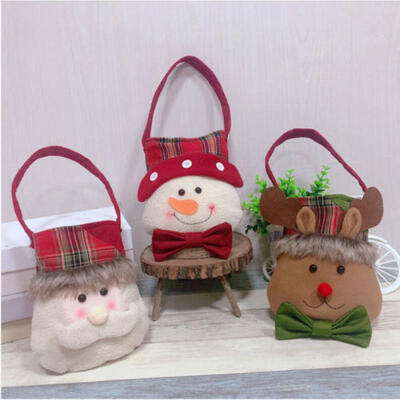 

Christmas Candy Gift Bag Elf Elk Pants Cloth Xmas Party Home Children Handbag