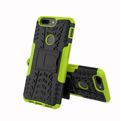 

Fivice One Plus 5T Case TPU anti-fall tire pattern back clip bracket phone case