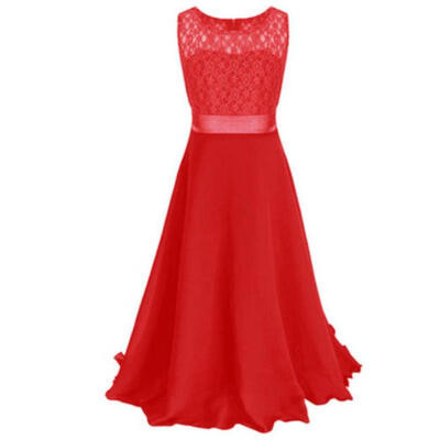 

US Stock Girls Party Flower Formal Wedding Bridesmaid Pageant Christening Dress