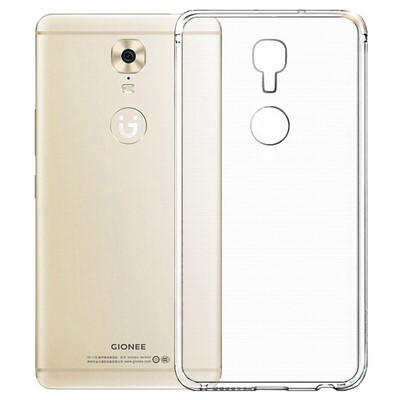 

KOOLIFE Jin Li M6PLUS mobile phone shell gold M6 plus transparent protective cover / shell silicone drop soft shell