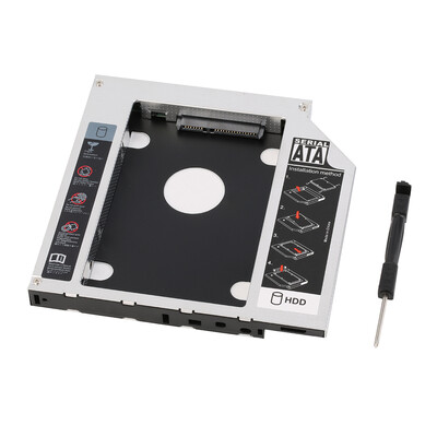 

Универсальный 12.7mm SATA SSD второй HDD Жесткий диск Caddy для DVD-ROM CD Optical Bay
