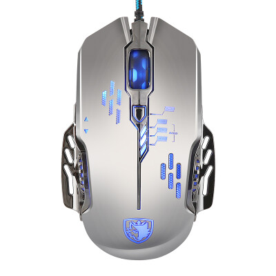 

Sades (Sades) flash wing glare breathing light game mouse electroplated version of gaming mouse