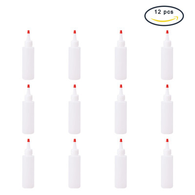 

PH PANDAHALL 12 pcs White Plastic Glue Bottles Plastic Liquid Bottles DIY Quilling Tool