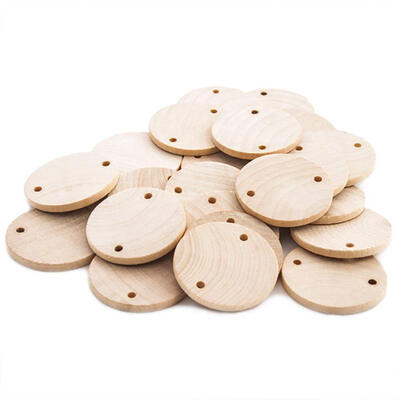 

UpperX Round 1-12 Inch Real Wooden Board Tags-Circular Wooden Tags For Birthday Boards Chore Boards Or Other Special Dates